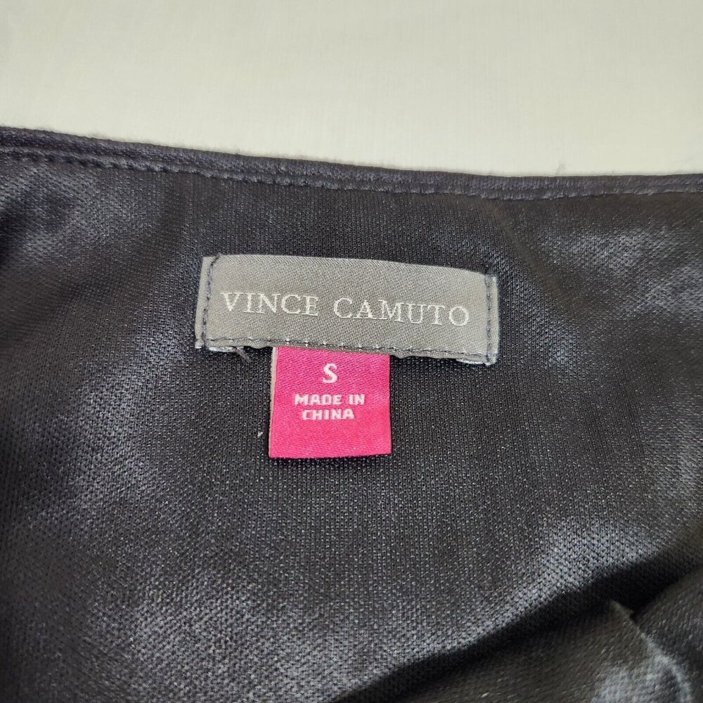 VINCE CAMUTO Women's Sparkle And Black Sequin 3/4 Sleeve Mid Dress Size S NWT 12 - Picture 14 of 15